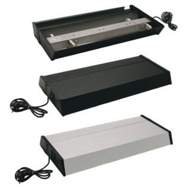 Heldekket armatur 60x30cm - Svart