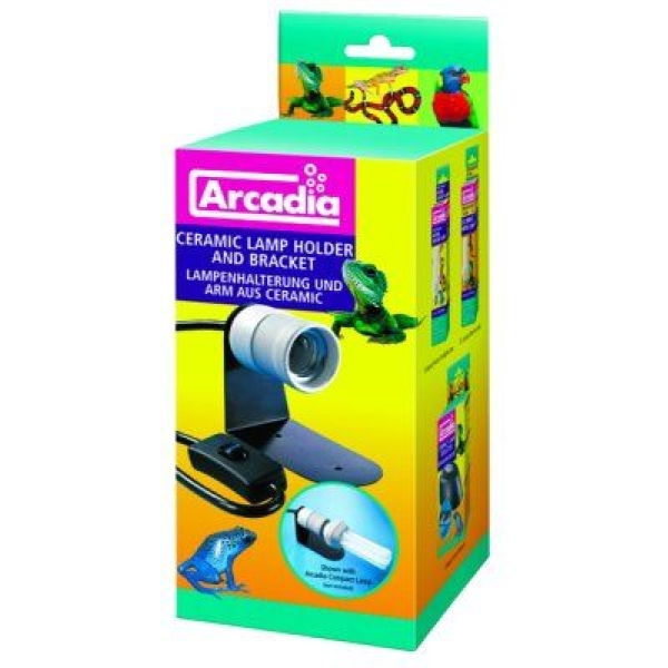 Arcadia Keramisk lampeholder med feste