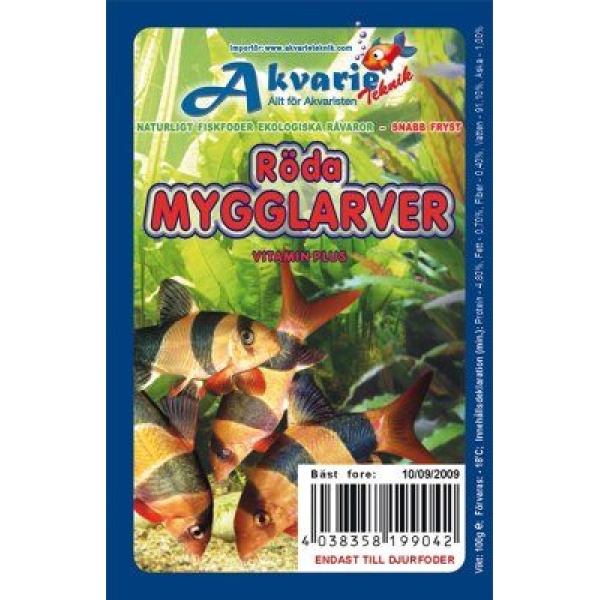 Røde Mygglarver 100g