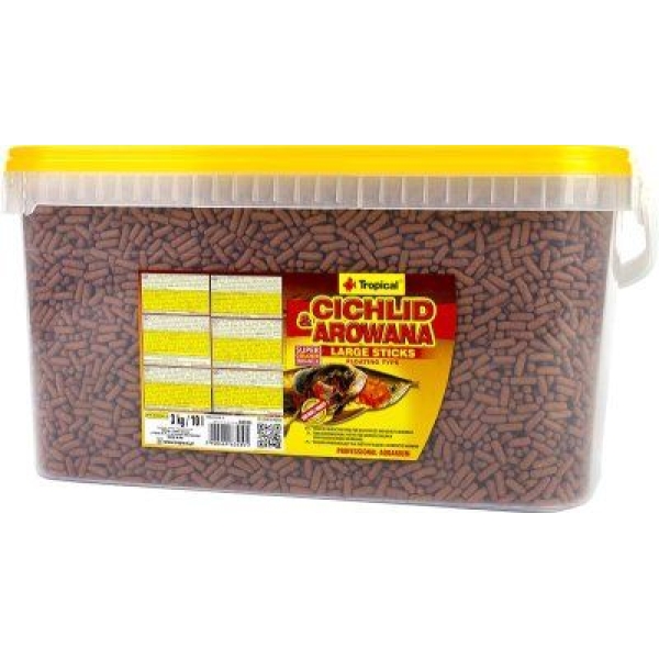 Tropical Cichlid & Arowana Sticks 10L - L