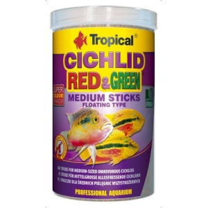Tropical Cichlid Red & Green M sticks 1L