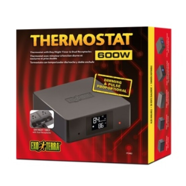 Exo Terra Termostat 600w Dual Receptacles
